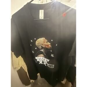 Ganmia Men's Black Breezy Bowl Graphic Crew Neck Cotton T-Shirt Short Sleeve XL